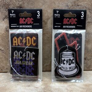 AC/DC Air Fresheners 3-Pack - Hells Bells Jailbreak Midnight ice / New Car